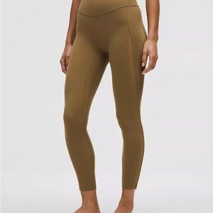 Lululemon Nulu High-Rise Mesh Panel Tight Leggings in Allspice